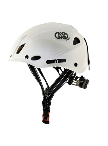 White Hard Hat with Adjustable Chin Strap