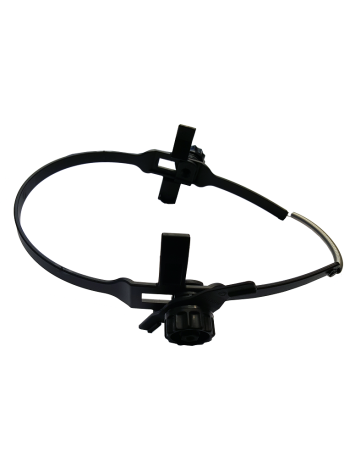 Hard hat adapter with spring