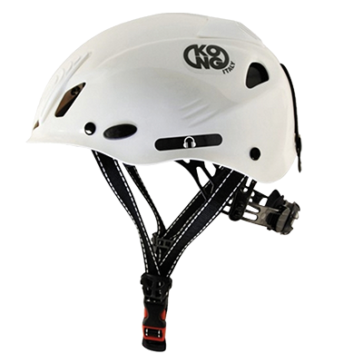 White Hard Hat with Adjustable Chin Strap
